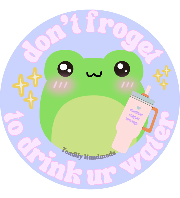 Dont Froget Waterproof Sticker | Toadily Handmade