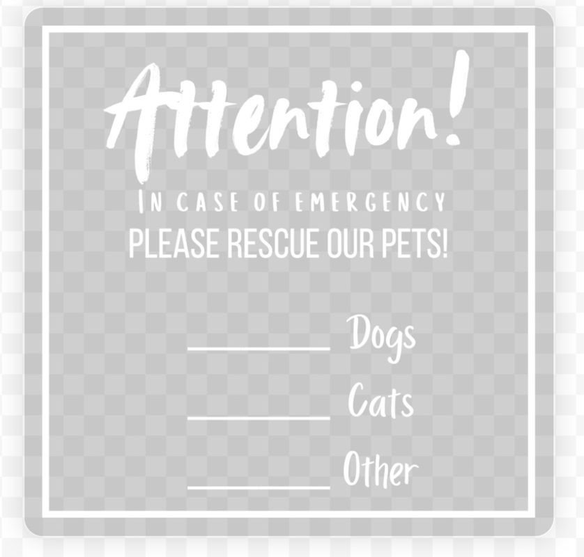 Rescue Our Pets Sticker For Windows/Doors | Toadily Handmade